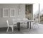 Table Extensible 120/200x45/90 Cm Linea Double Frêne Blanc Cadre Anthracite