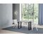 Table Extensible 120/200x45/90 Cm Tecno Double Frêne Blanc Cadre Anthracite