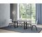 Table Extensible 120/200x45/90 Cm Tecno Double Ciment Cadre Anthracite