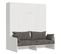 Lit Escamotable Vertical 160 Kentaro Sofa Frêne Blanc