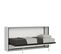 Lit Escamotable Horizontal 1 Couchage 85 Kando Avec Matelas Frêne Blanc