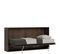 Lit Escamotable Horizontal 1 Couchage 85 Kando Avec Matelas Noyer