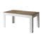 Table Extensible 90x160/220 Cm Bibi Mix Dessus Noyer Cadre Frêne Blanc