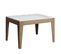 Table Extensible 90x120/180 Cm Cico Mix Dessus Frêne Blanc Cadre Chêne Nature