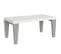 Table Extensible 90x180/284 Cm Spimbo Mix Dessus Frêne Blanc Pieds Ciment