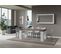 Console Extensible 90x40/196 Cm Roxell Mix Small Dessus Noyer  - Structure Frêne Blanc