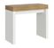 Console Extensible 90x40/300 Cm Roxell Mix Dessus Chêne Nature  - Structure Frêne Blanc