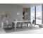 Console Extensible 90x40/196 Cm Naxy Mix Small Dessus Frêne Blanc - Structure Ciment