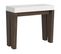 Console Extensible 90x40/196 Cm Spimbo Mix Small Dessus Frêne Blanc - Structure Noyer