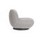 Fauteuil Pivotant En Tissu Bouclette - Jean