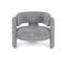 Fauteuil Design Arrondi En Tissu - Aubin