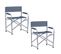 Lot De 2 Chaises De Jardin Pliantes Pippa