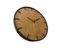 Pendules Horloge Murales Decor Mdf Marron Noir Salon 40x40x4,5