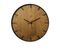 Pendules Horloge Murales Decor Mdf Marron Noir Salon 40x40x4,5