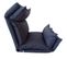 Chaise De Méditation Bleu Denim Métal Polyester Inclinable 70x56x70