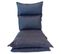 Chaise De Méditation Bleu Denim Métal Polyester Inclinable 70x56x70