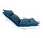 Chaise De Méditation Fauteuil Yoga Bleué Métal Polyester 70x56x70