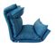 Chaise De Méditation Fauteuil Yoga Bleué Métal Polyester 70x56x70