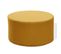 Pouf Tabouret Repose-pieds Rembourrée Bois Tissu Jaune 25x45x45