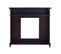 Cadre Decoratif Cheminée Decorative Bois Noir 100x109x26