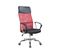 Fauteuil Bureau Chaise Rouge Noir Avec Roues 113/123x57,5x58,5