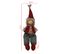 Elf Nordique Gnome De Noël En Tissu Gris Rouge Décoration De Noël