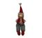 Elf Nordique Gnome De Noël En Tissu Gris Rouge Décoration De Noël