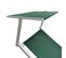 Chaise Longue De Plage En Aluminium Textilène Vert 38x186x61