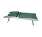 Chaise Longue De Plage En Aluminium Textilène Vert 38x186x61