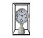 Horloge De Table Vintage Mdf Métal Noir Blanc Brun Pour Cuisine Chambre A Coucher