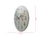 Horloge Murale Ronde Blanc Mdf Imprimé Floral Style Shabby