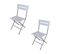 Lot De 2 Chaises Pour L'extérieur Pliantes En Plastique Acier Pour Bars Camping