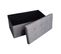 Pouf Rectangulaire Banc Gris Pliant Avec Assise