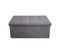 Pouf Rectangulaire Banc Gris Pliant Avec Assise