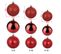 Boules De Noël Décorations Pour Arbre 34 PCs Rouge En Verre