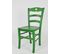 Set 4 Chaises Cuore Cuisine, Bar Et Salle à Manger En Hêtre Aniline Verte, Assise En Bois