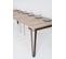 Console Extensible 90x40/300 Cm Rio Chêne Nature Cadre Ruille