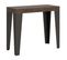 Console Extensible 90x40/196 Cm Flame Noyer Cadre Anthracite