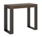 Console Extensible 90x40/300 Cm Tecno Noyer Cadre Anthracite