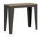 Console Extensible 90x40/196 Cm Flame Small Evolution Chêne Nature Cadre Anthracite