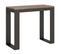 Console Extensible 90x40/300 Cm Tecno Evolution Chêne Nature Cadre Anthracite