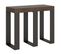 Console Extensible 90x40/196 Cm Sintesi Small Noyer Cadre Anthracite