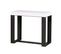 Console Extensible 90x40/196 Cm Futura Small Frêne Blanc Cadre Anthracite