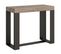 Console Extensible 90x40/300 Cm Futura Chêne Nature Cadre Anthracite