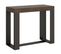 Console Extensible 90x40/300 Cm Futura Noyer Cadre Anthracite