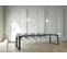 Console Extensible 90x40/300 Cm Elettra Noyer Cadre Anthracite