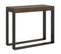 Console Extensible 90x40/300 Cm Elettra Noyer Cadre Anthracite