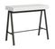 Console Extensible 90x40/300 Cm Banco Frêne Blanc Cadre Anthracite