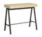 Console Extensible 90x40/300 Cm Banco Chêne Nature Cadre Anthracite