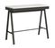 Console Extensible 90x40/300 Cm Banco Evolution Frêne Blanc Cadre Anthracite